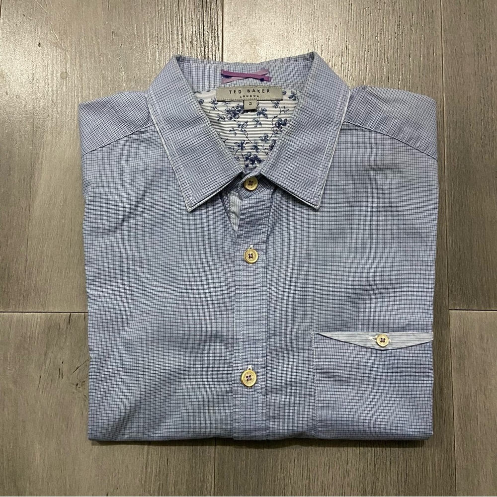 TED BAKER - Blue Collar Shirt